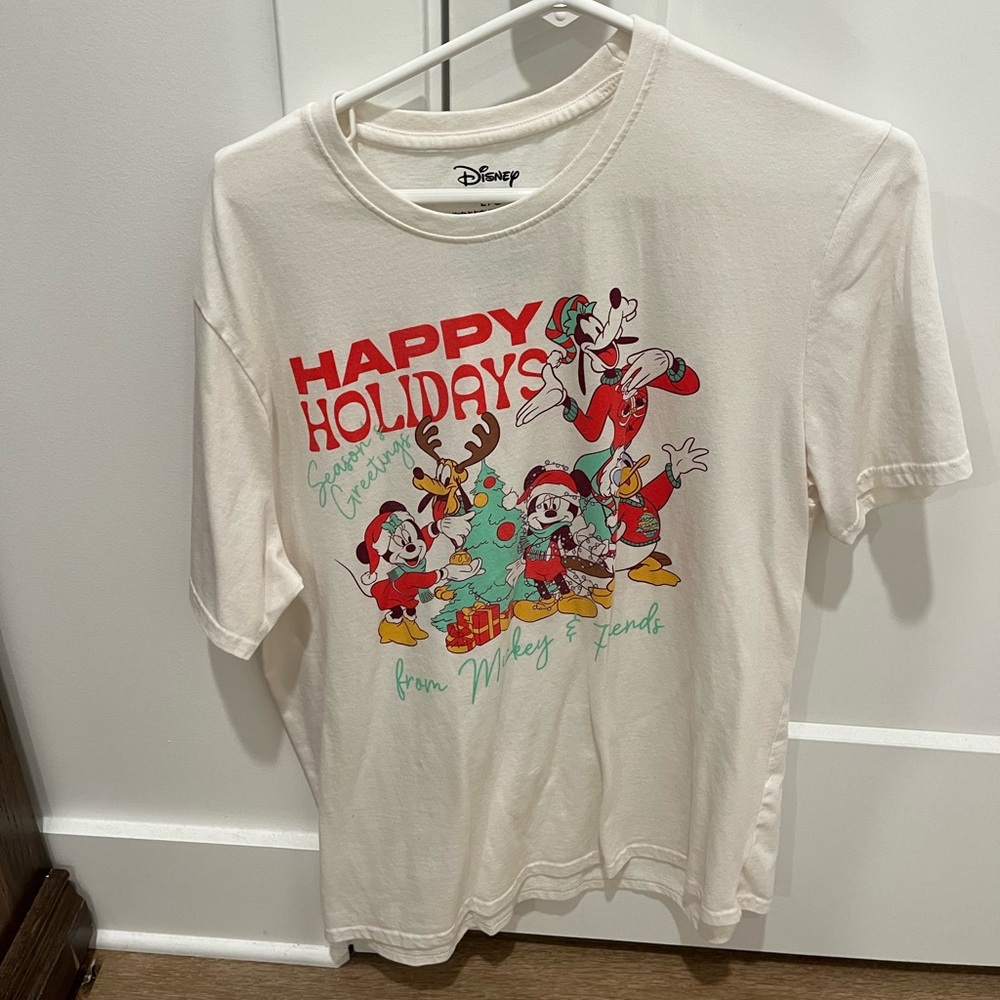 Disney Cream T-Shirt with Colorful Characters